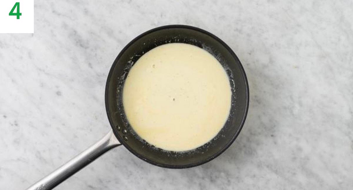 a) While the pasta cooks, heat a drizzle of oil in a large frying pan on medium heat. b) Once hot, add the garlic and stir-fry for 1 min. c) Stir in the water for the sauce (see pantry for amount) and veg stock paste. Bring to the boil, then simmer until slightly reduced, 1-2 mins. d) Once reduced, stir in the creme fraiche, bring back to the boil, then remove from the heat. Taste and add salt and pepper if needed.