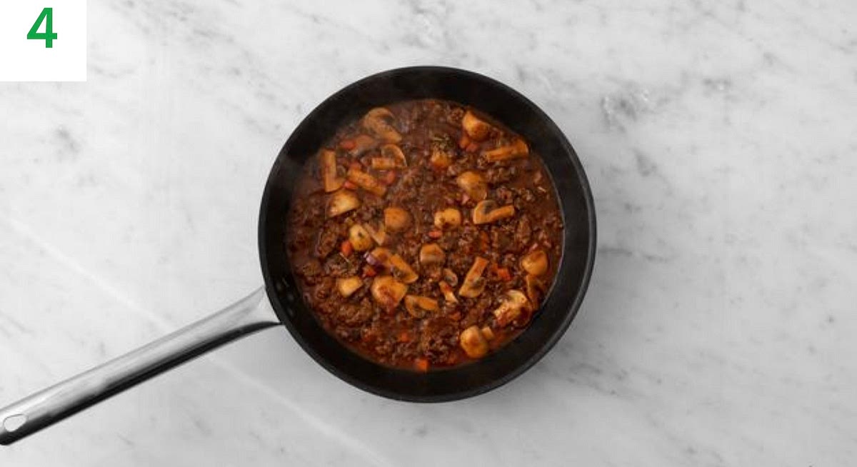 Add the garlic and tomato puree and cook until fragrant, 1 min.
Sprinkle over the flour (see pantry for amount) and cook, stirring, until well combined, 1-2 mins.
Stir through the Worcester sauce, red wine stock paste, mixed herbs and water for the sauce (see pantry for amount). Bring to the boil, then lower the heat and simmer until the stew has thickened, 5-7 mins.
Add a splash of water if it gets a little too thick.