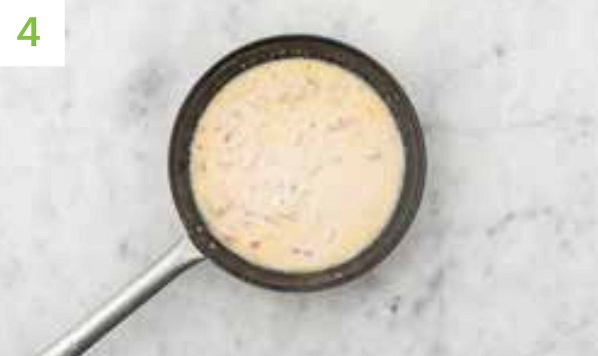 Bring the sauce to a boil, then turn the heat down and simmer until thickened slightly, 3-4 mins.