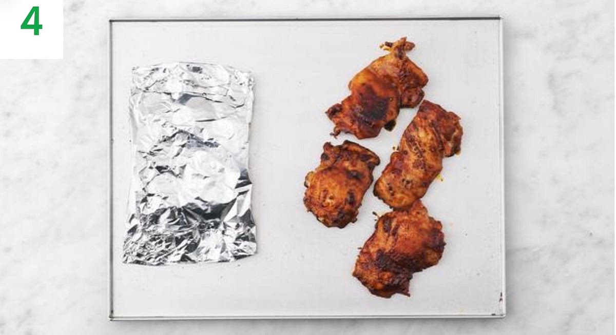 Roast the parcel and chicken breasts, until the beans are tender and the chicken is browned and cooked through, 25-30 mins.