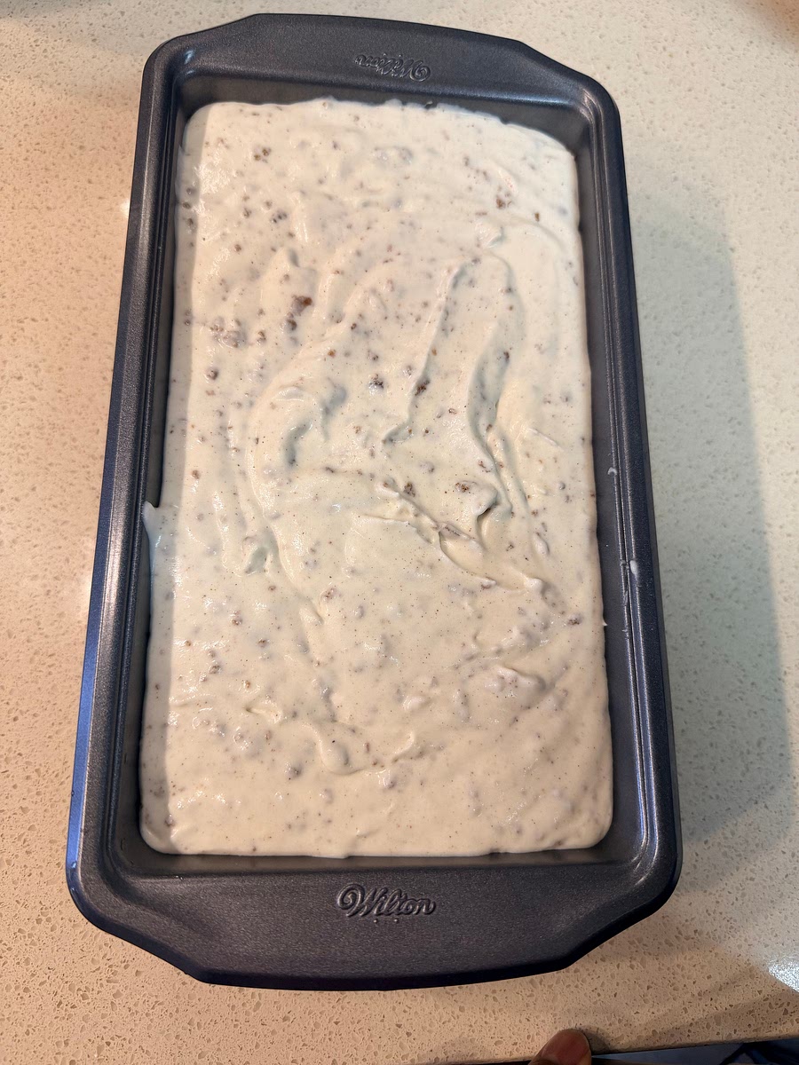 Pour the mixture into a freezer safe container. Ensure to lay plastic wrap directly on the surface to prevent freezer burn, and freeze for at least 6 hours or until solid.