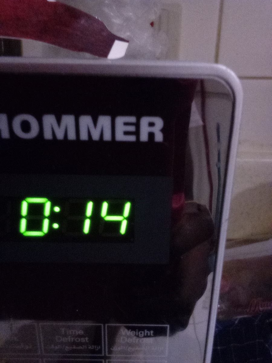 Microwave for 15 seconds. Microwave for 15 seconds. If you have a 30 sec timer like me, just go halfway through it. We want it warm but we don't want the bread to get soggy. π₯