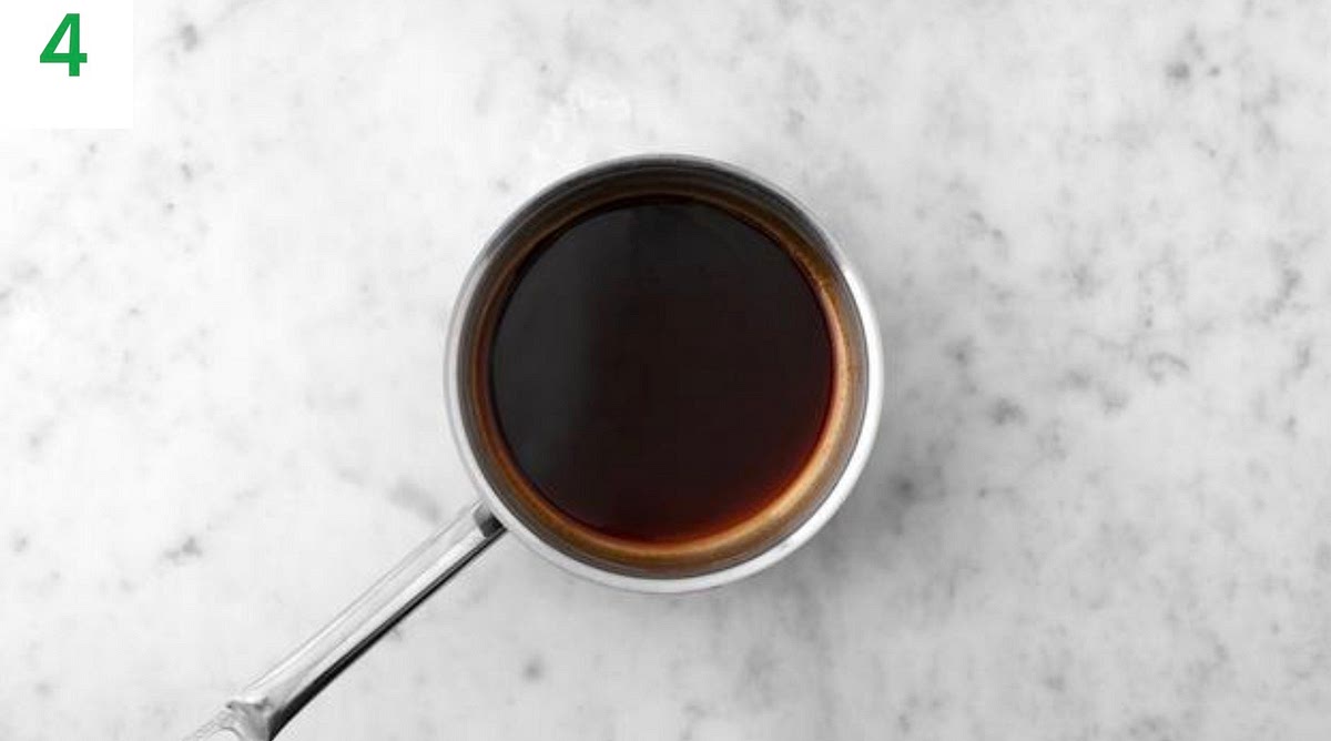 While everything roasts, pour the water for the jus (see pantry for amount) into a small saucepan and bring to the boil on high heat.
Stir in the red wine jus paste, then reduce the heat to medium-high. Allow the sauce to bubble and thicken, stirring regularly, 5-6 mins.
Taste and season with salt and pepper if needed, then remove from the heat and cover with a lid or foil to keep warm.