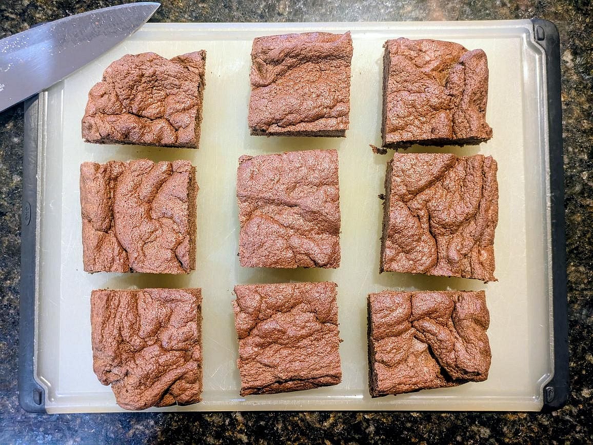 Slice into 9 bars, and store in the fridge. I wouldn't recommend freezing these