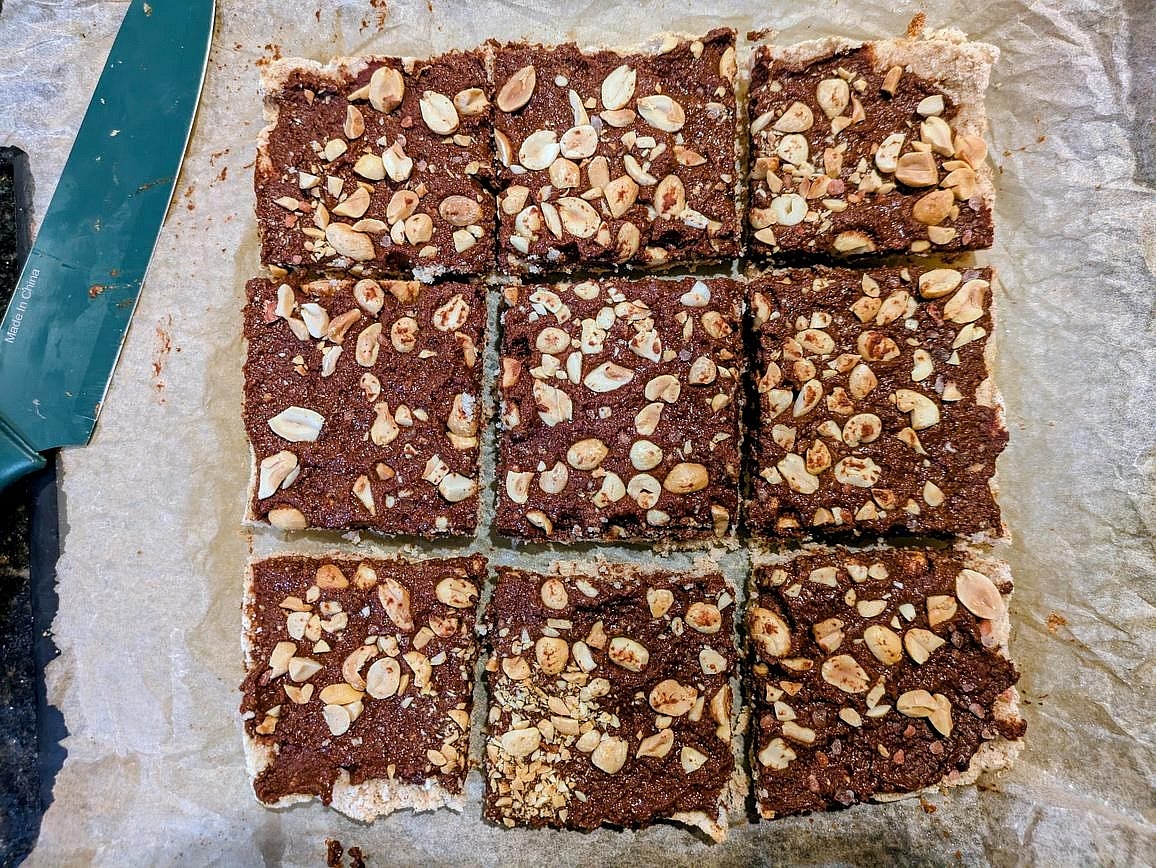 Chill in the fridge for at least 2 hours before slicing into 9 bars