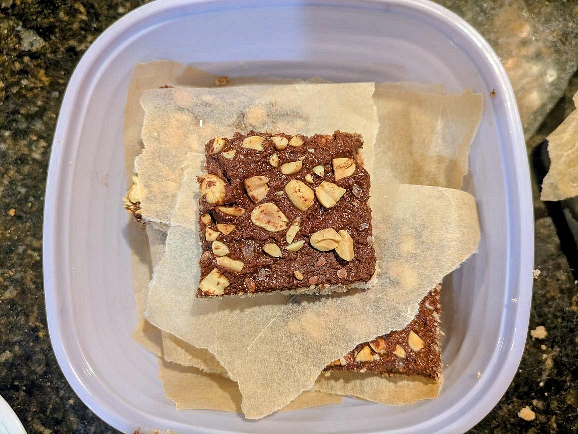 Transfer to an airtight container with a piece of parchment paper between each bar, and freeze indefinitely