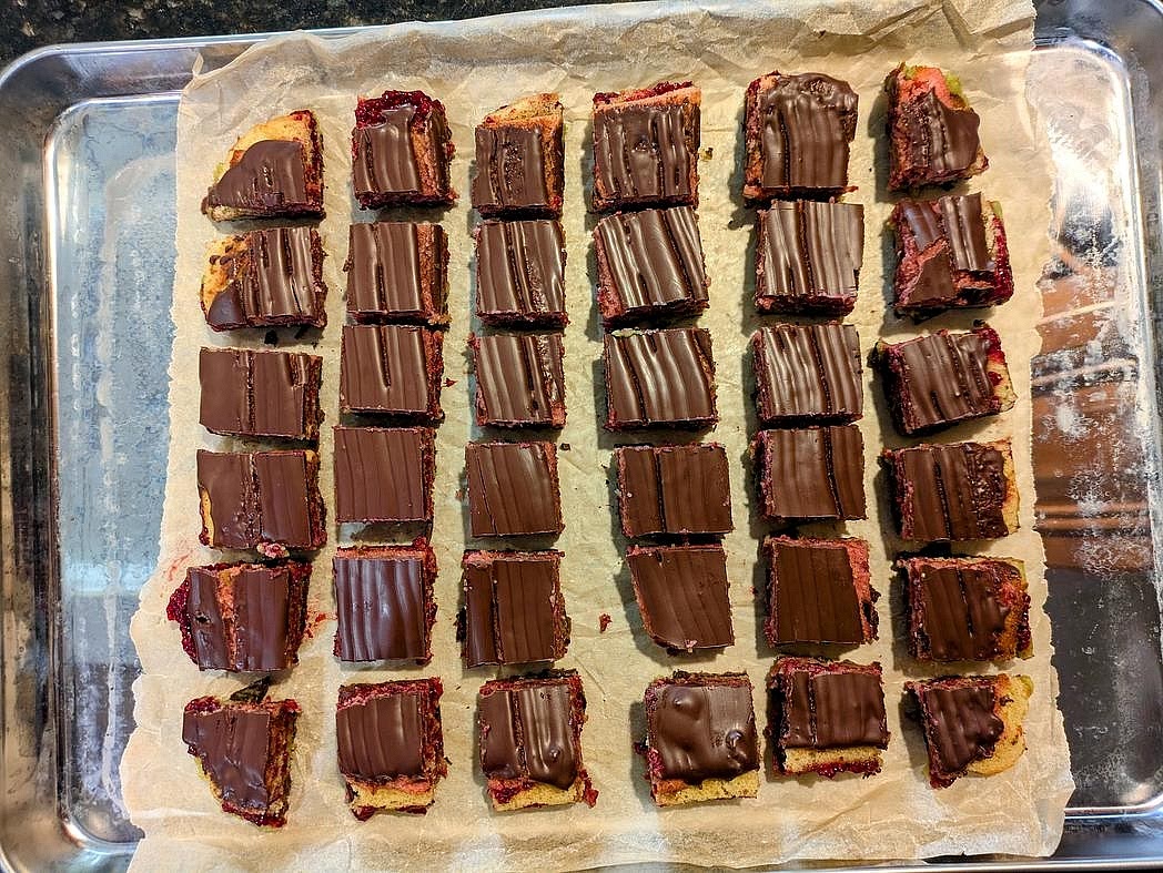 Line a baking sheet with parchment paper, and spread out the cookies so none are touching. Freeze uncovered for at least 1 hour before transferring to an airtight container