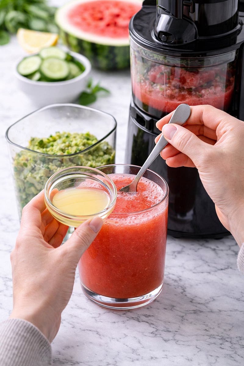 Add lemon juice and stir well.