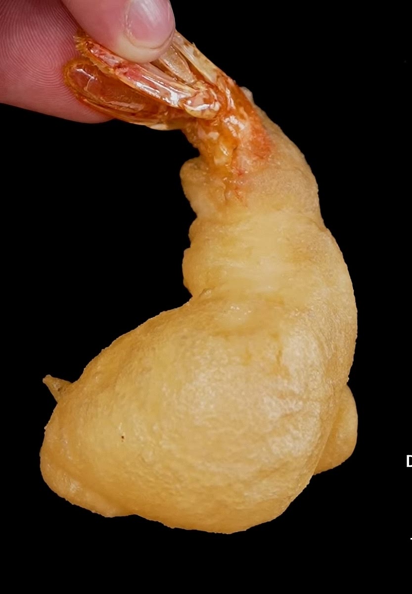 Then make them rest on a paper towel and let the shrimp sizzle