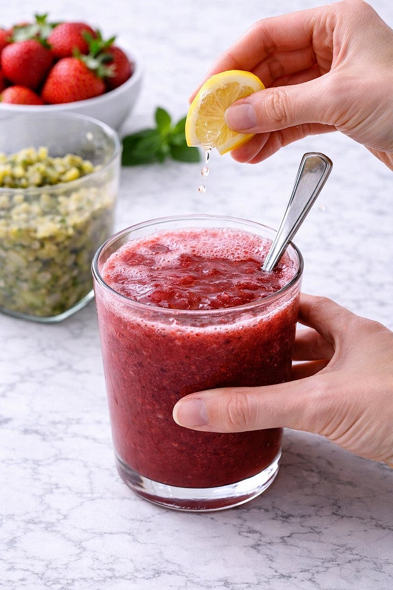 Add lemon juice and stir well.