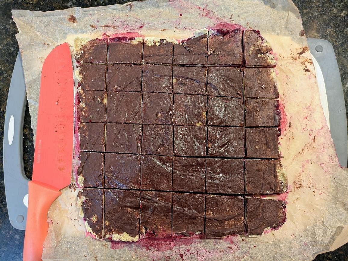 Freeze the pan for at least 15 minutes before slicing
