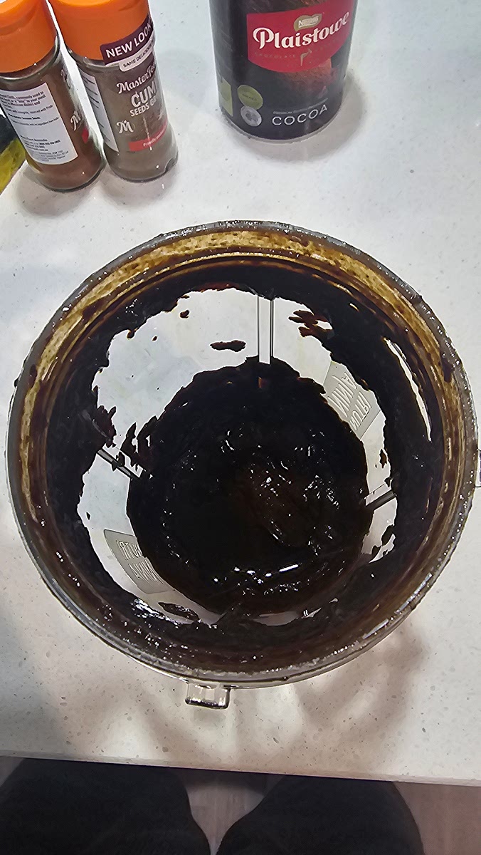 Add chilli paste from step 1 → stir through