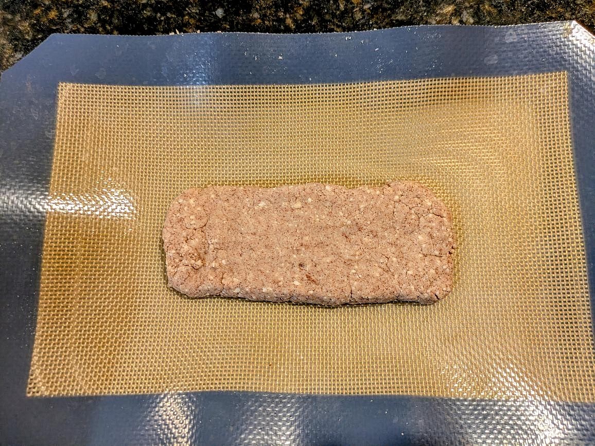 Shape the dough into a protein bar