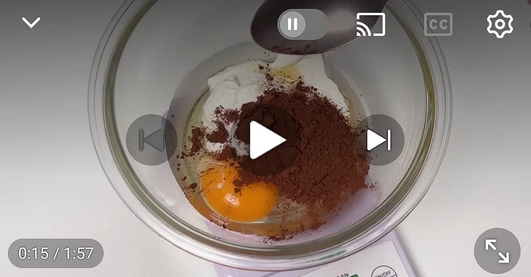 mix all ingredients in main unit smooth