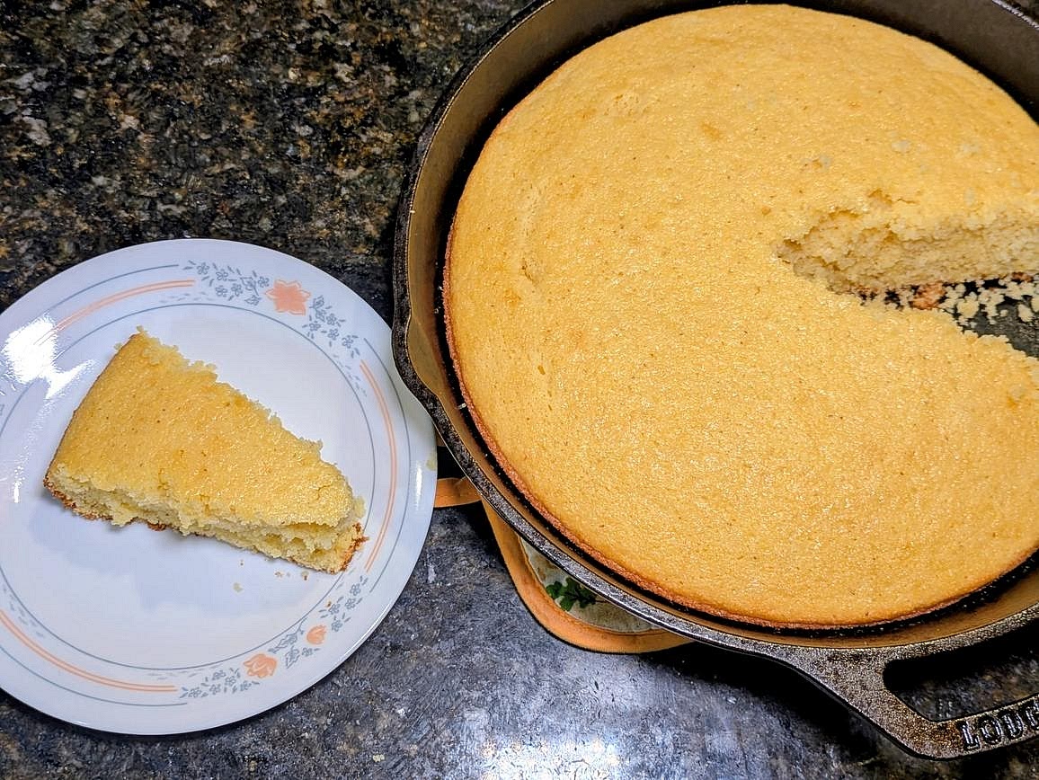 Let the cornbread rest for at least 5 minutes before slicing with a plastic knife. Serve warm