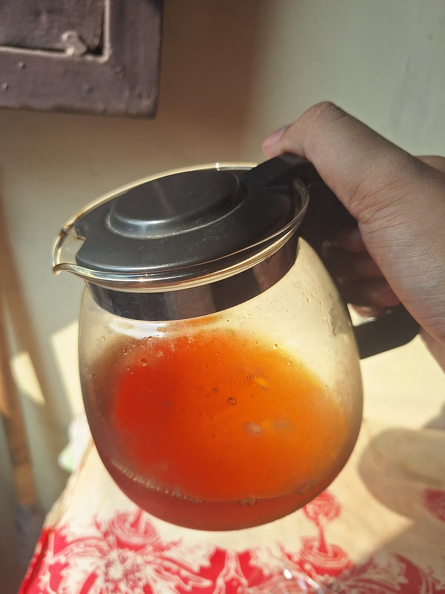 Stir gently before serving