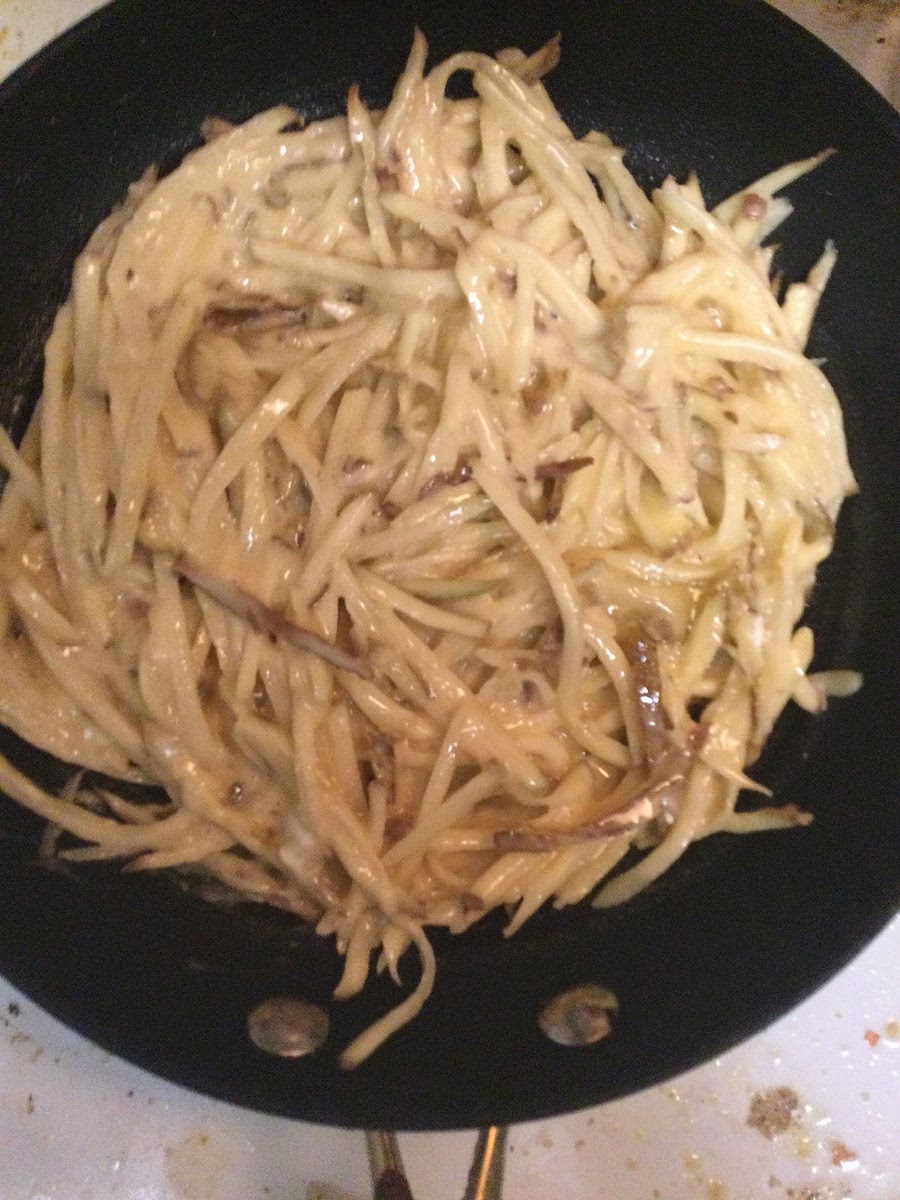 Put into a hot oiled pan