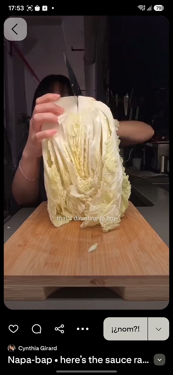 Quarter a cabbage. Press with a heavy lid into an oiled, hot pan.