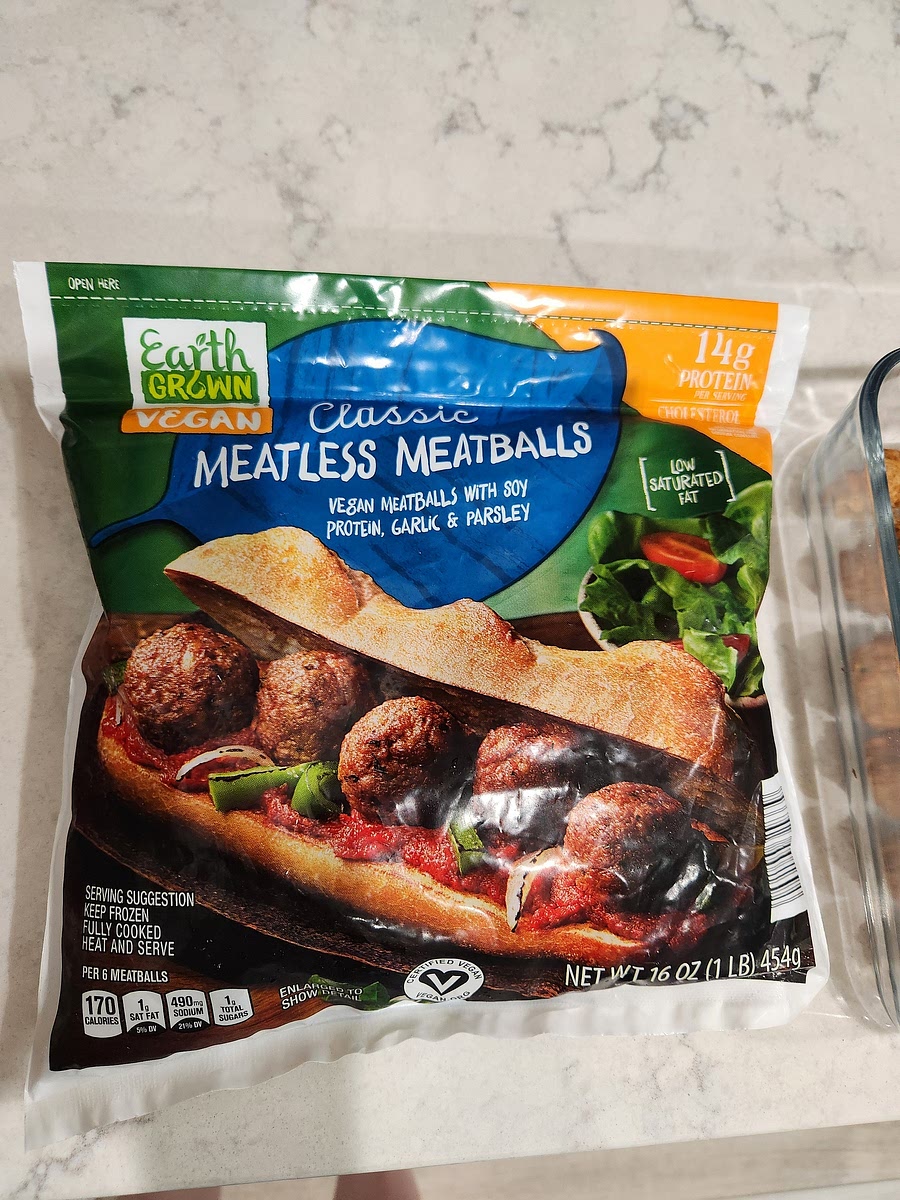 The mini meatballs that I use, but feel free to sub for another brand or make your own.