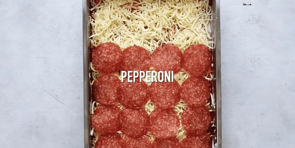 Top with pepperoni.