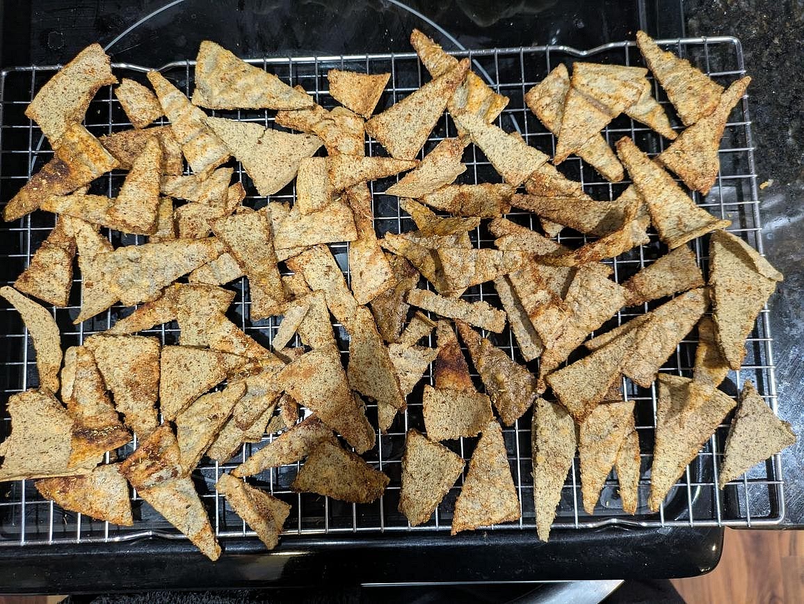 Return the chips to the oven at 350F for about 20 minutes, or until golden and crispy but not burnt. Transfer to a wire rack to cool completely. They will crisp more as they cool. Store at room temperature for up to 1 week.