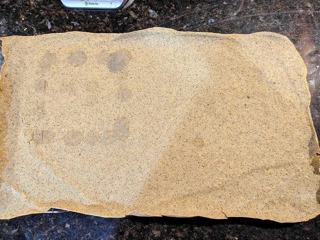Bake at 350F for about 20 minutes, or until lightly golden brown, and the surface is set and dry to the touch. Transfer to a cooling rack for about 5 minutes.