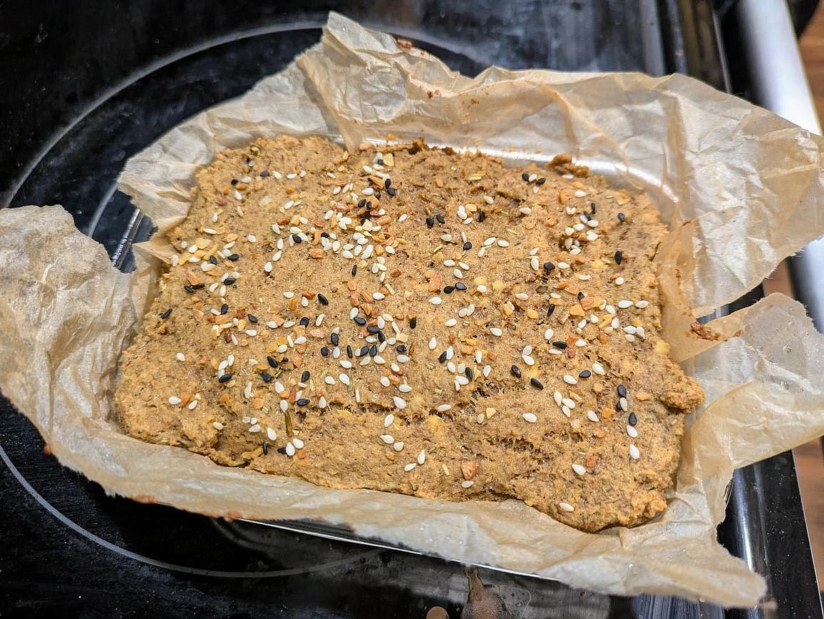 Bake uncovered at 350F for about 50 minutes, or until lightly golden, and the internal temperature is about 205F.