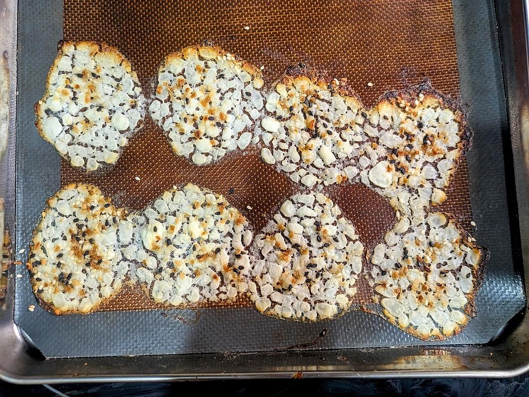 Bake at 350F for about 40 minutes, or until the edges are golden brown and the centers are set. Let cool totally on the sheet.