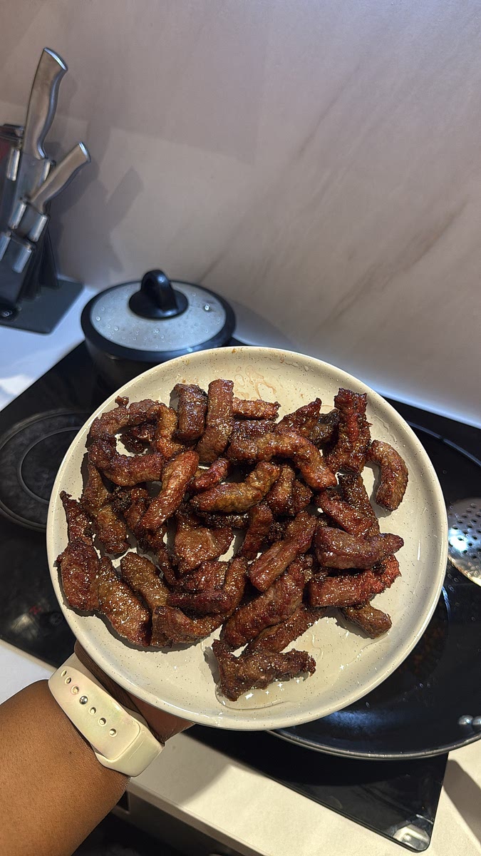 Fry until deep golden-brown and crispy on the outside, then remove and allow any excess oil to drain.