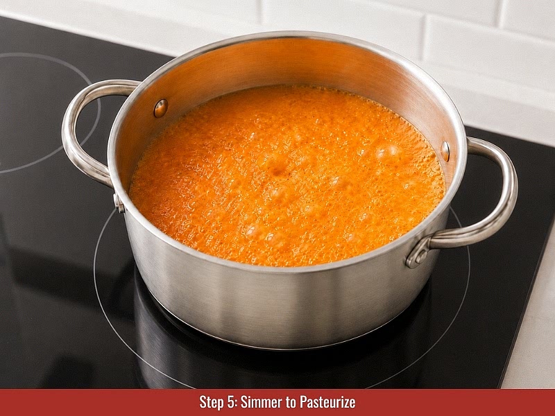 Drain peppers and reserve brine: Drain the fermented peppers and reserve at least 4 fl oz (120 ml) of fermentation brine. Allow excess liquid to drain before blending.