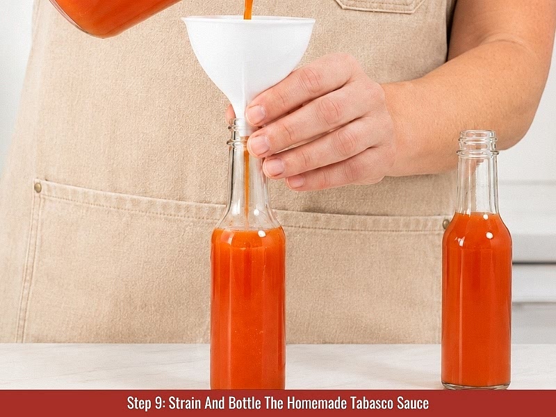 Strain and bottle: Strain the sauce through a fine-mesh sieve for a thinner texture. Transfer the finished sauce into clean bottles or jars and refrigerate.