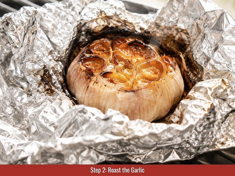 Roast the garlic: Roast garlic cloves until they become soft and caramelized inside. This removes the raw sharpness and creates a smoother flavor base.