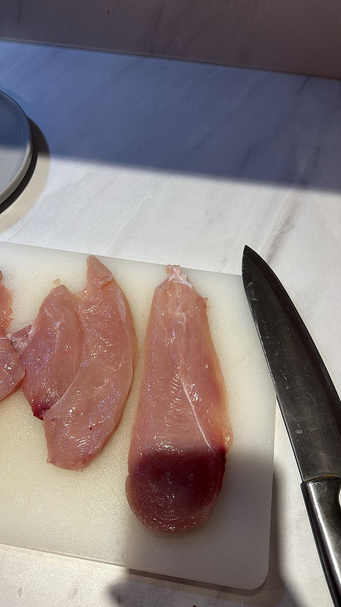 Butterfly each chicken breast to create 4 thinner cutlets. If necessary, gently pound them to an even thickness so they cook evenly.
