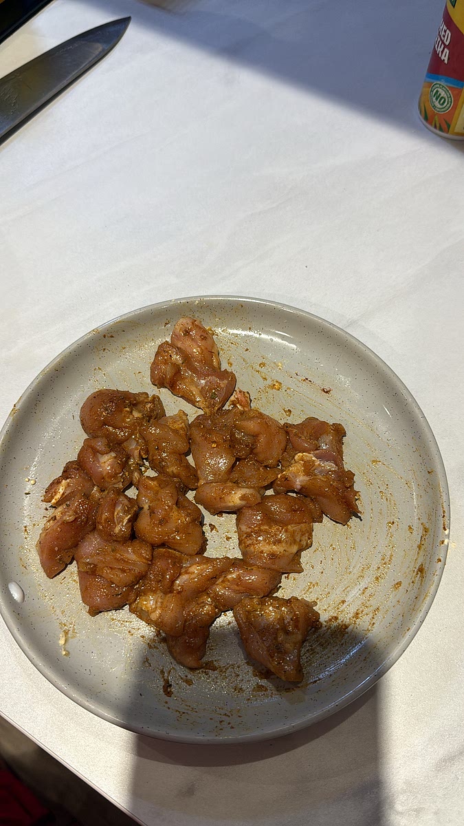 Massage everything into the chicken.