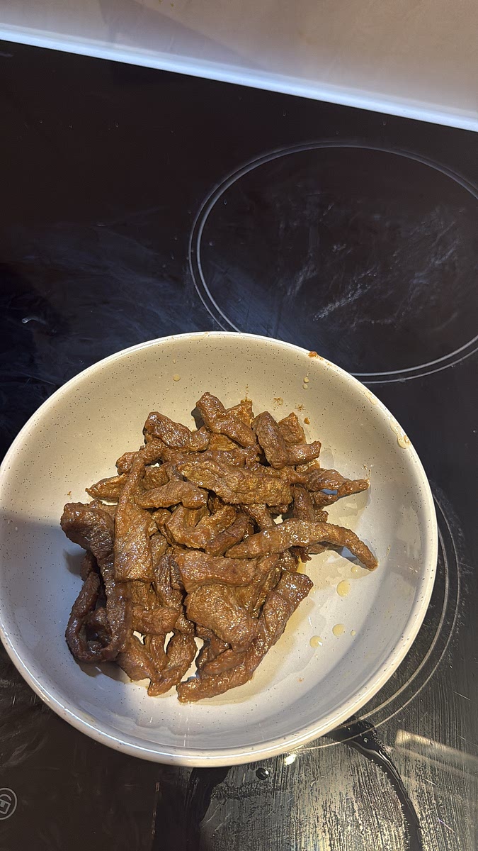 Once browned and just cooked, take it OUT of the pan.