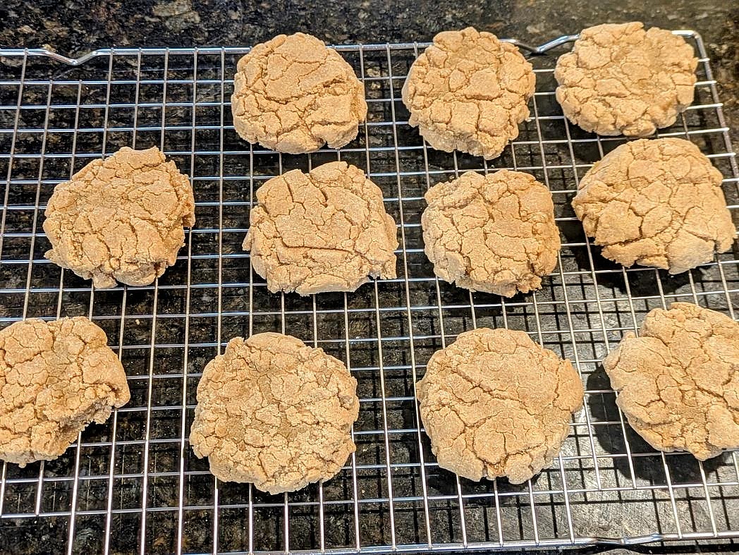 Bake at 350F for about 15 minutes, or until lightly browned and set. Transfer to a wire rack to totally cool.