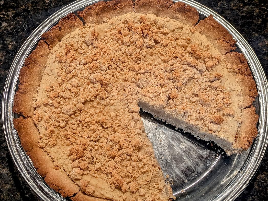 Allow the pie to cool totally before cutting into 12 slices.