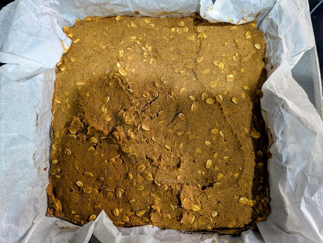 Bake at 350F for about 30 minutes, or until a toothpick to the center comes out clean.