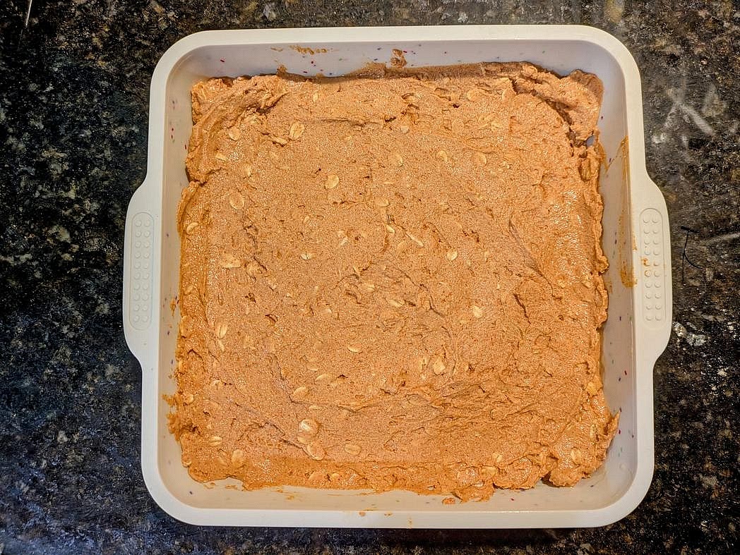Transfer the batter to your pan.