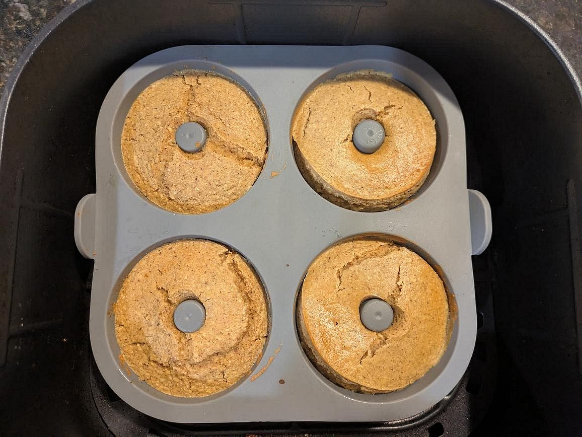 Air fry at 300F for about 10 minutes, or until lightly golden brown, and a toothpick comes out clean. Transfer to the fridge, and allow them to chill until fully cooled.