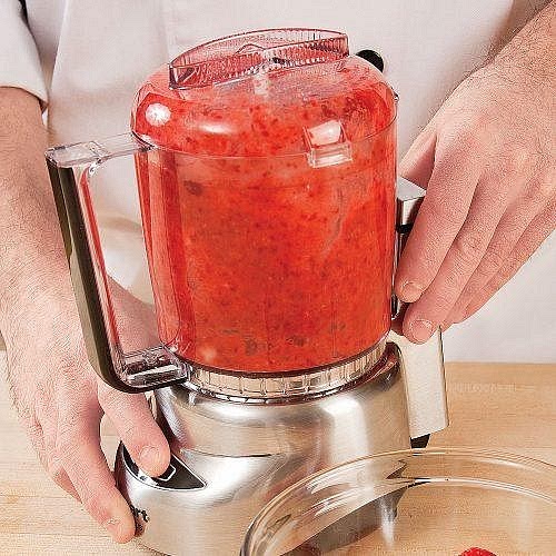 Blend everything together. Add the cold hibiscus tea, strawberries, ginger and ice to a blender. Add optional sweetener and lemon juice. Blend in short bursts until thick, smooth and slushy.