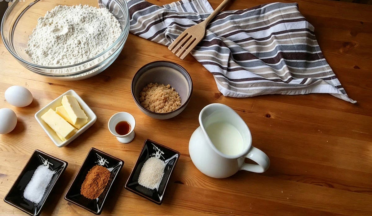 Combine the flour, sugar, cardamom, and salt.