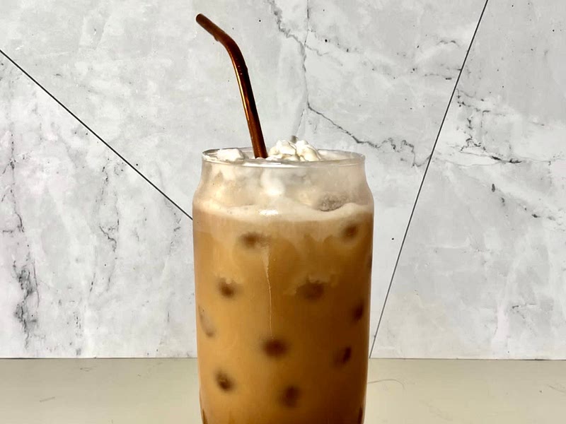 Salted Caramel & Maple Iced Latte