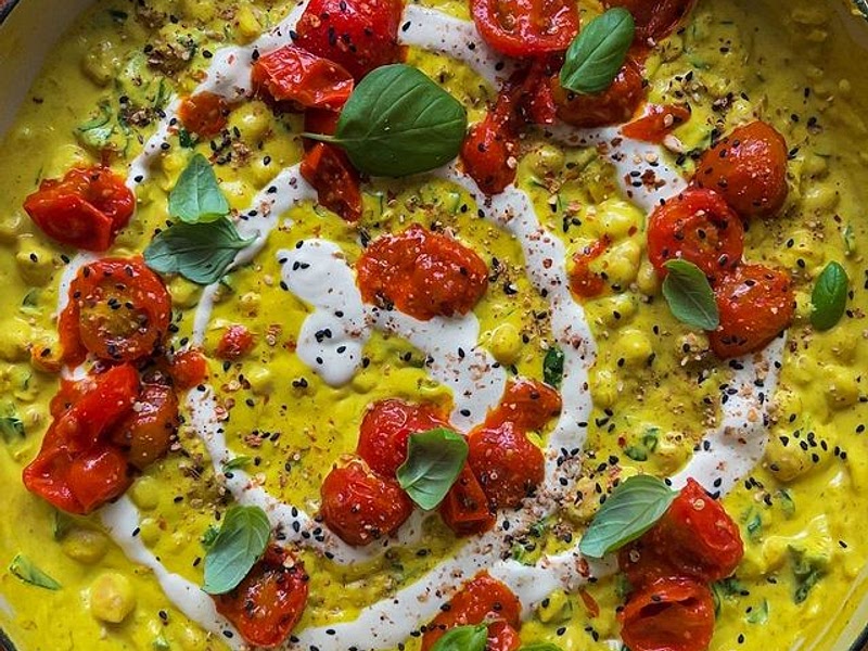 BOWL DE nonPOULET À LA CRÈME  au curcuma, au gingembre et aux épinards-image