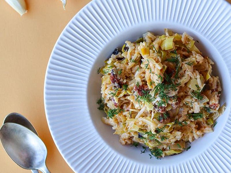 RIZ CRÉMEUX POIREAUX, CHORIZO & CHÈVRE-image