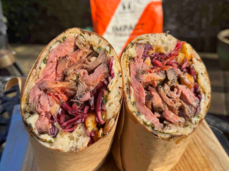 Chimichurri Pizza Steak Wrap