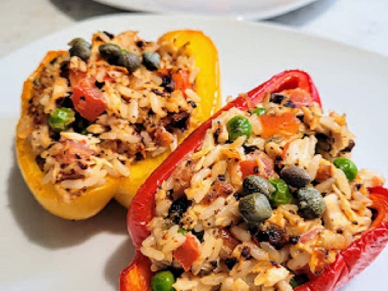 Tuna Stuffed Peppers Recipe | Samsung Food App