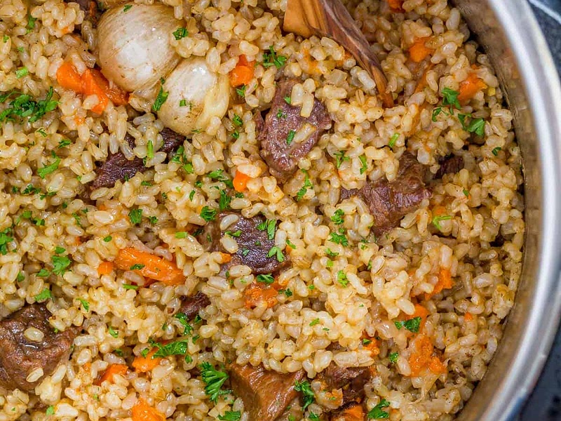 Instant Pot Rice (Beef Plov) Recipe | Samsung Food App