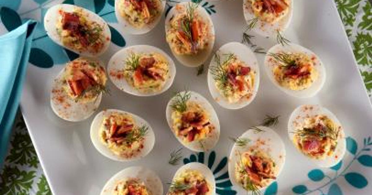 Deviled Eggs with Candied Bacon Recipe | Samsung Food App