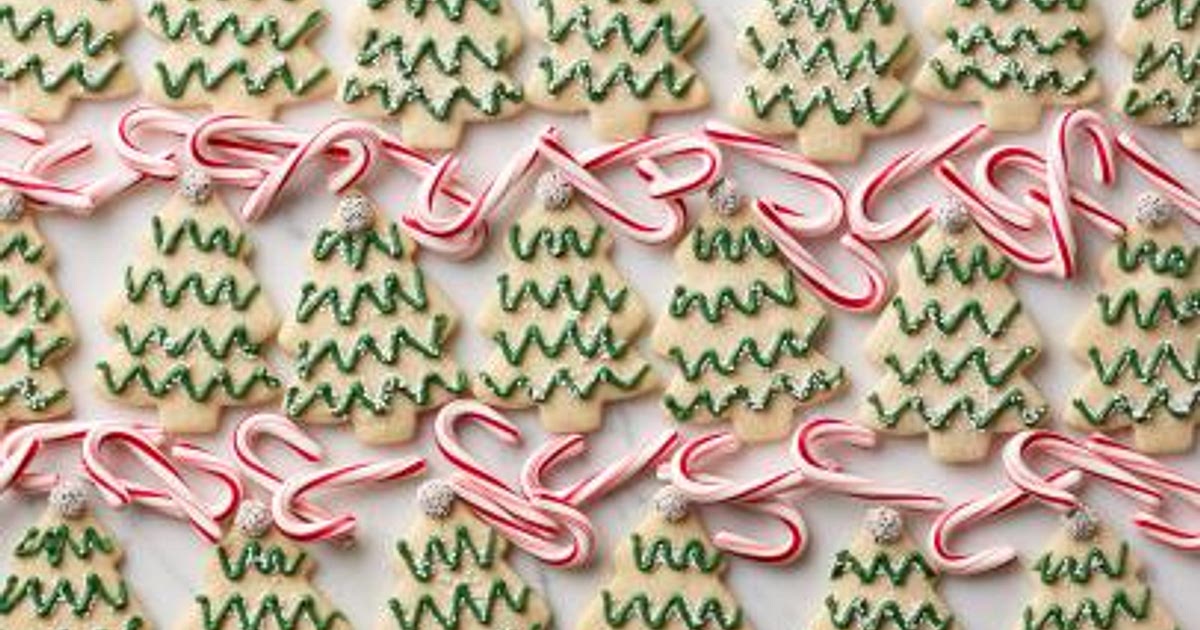 Minty Christmas Tree Cutout Cookies Recipe | Samsung Food App